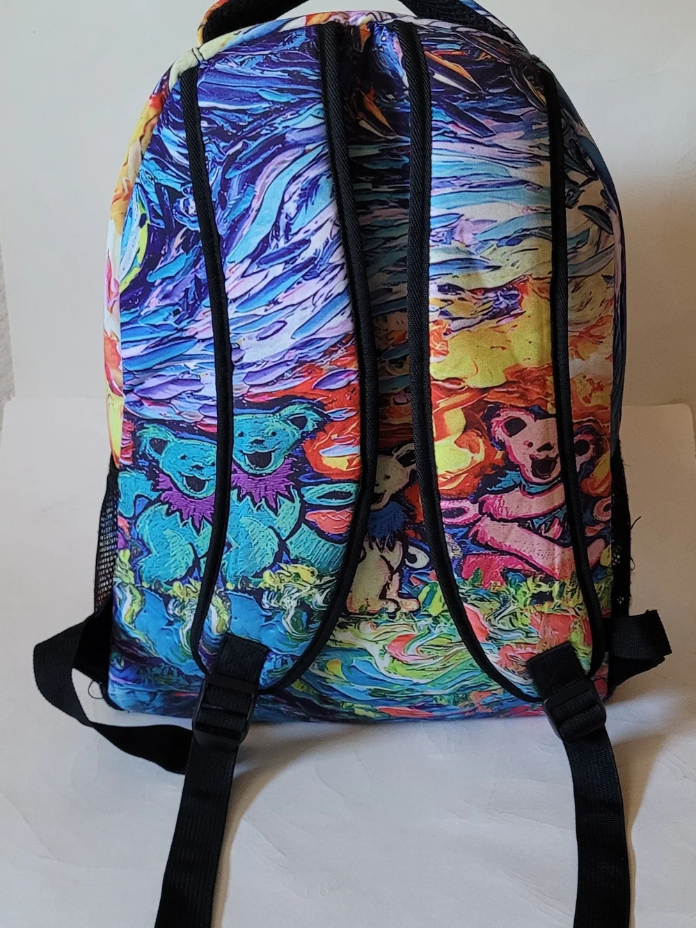 Van Gogh Grateful Dead Dancing Bears Print Backpack - Unbranded